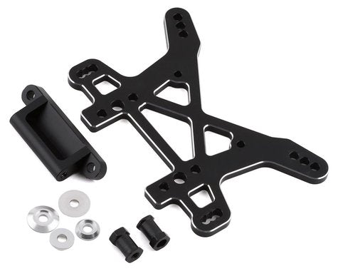 Losi Shock Tower, Rear, Black, Aluminum: DBXL, MTXL
