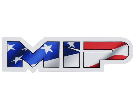 MIP 3.73x1" Die Cut American Flag Vinyl Sticker *Discontinued