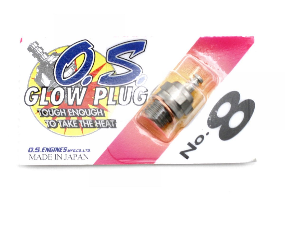 O.S. Engine #8 Glow Plug Long Medium Air Car (1)