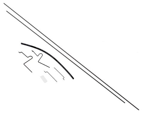 Juego de varillas de empuje del timón/elevador ParkZone.