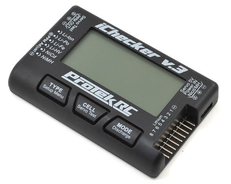 ProTek RC "iChecker 3.0" LCD LiPo Battery Cell Checker (2-8S) w/Balance Discharging