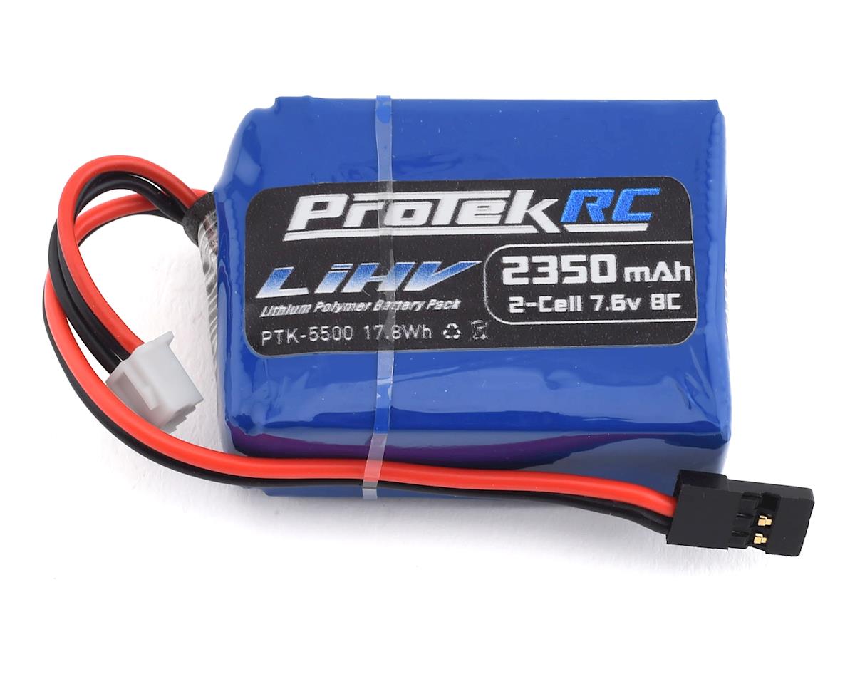 ProTek RC 7.6V 2350mAh 2S HV LiPo Receiver Battery Pack (HB/TLR 8IGHT) (w/Balancer Plug)