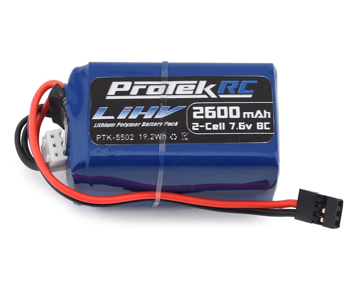 ProTek RC 7.6V 2600mAh 2S HV LiPo Hump Receiver Battery Pack (Kyosho/Tekno) (w/Balancer Plug)