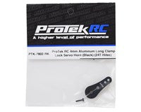 ProTek RC 4mm Aluminum Long Clamping Servo Horn (Black) (24T-Hitec)