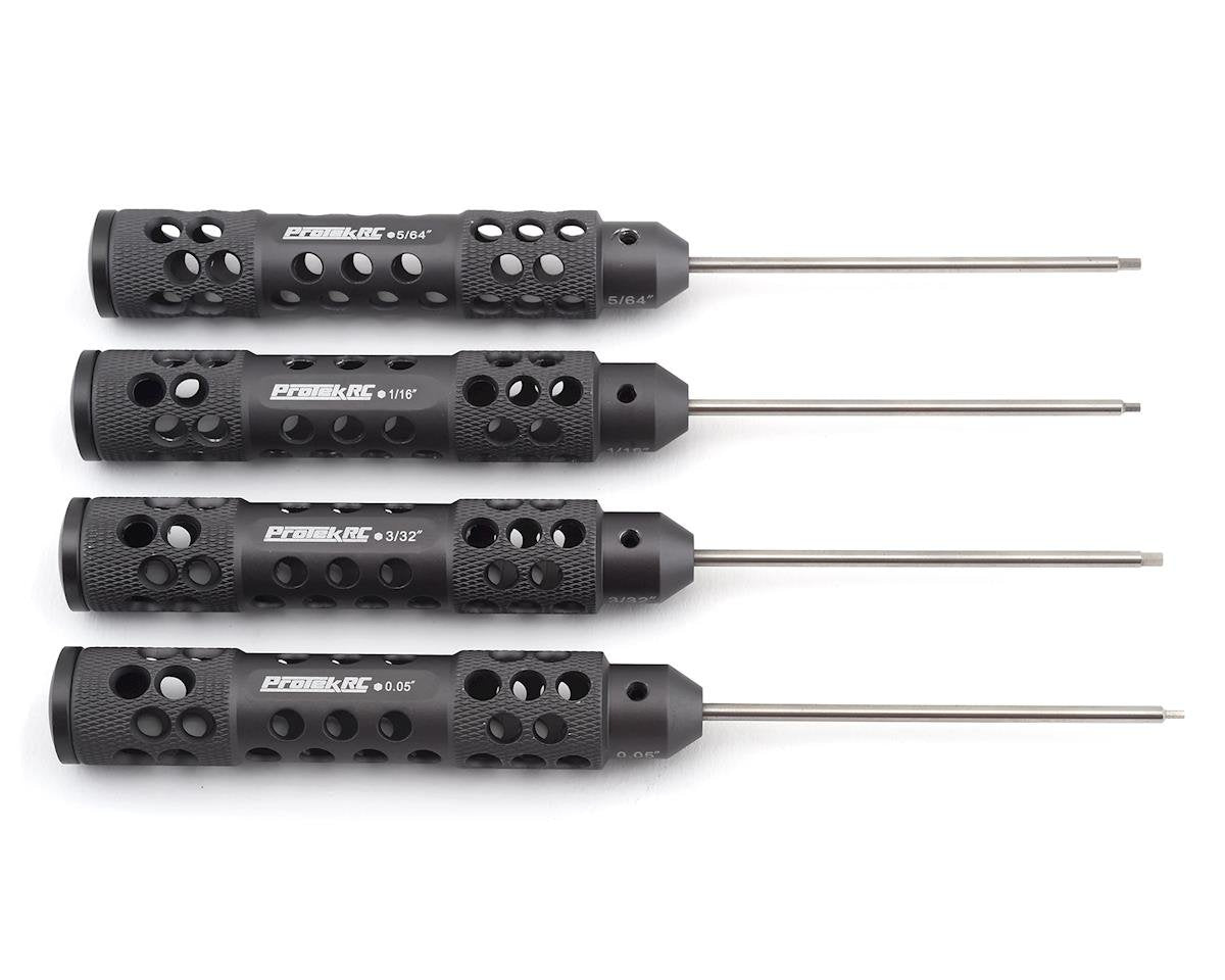 ProTek RC "TruTorque SL" Standard Hex Driver Set (4) (0.05”, 1/16”, 5/64”, 3/32")
