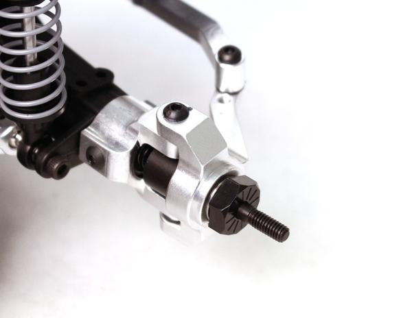 Racers Edge Scx10 Aluminum Steering Knuckle Set, Black **