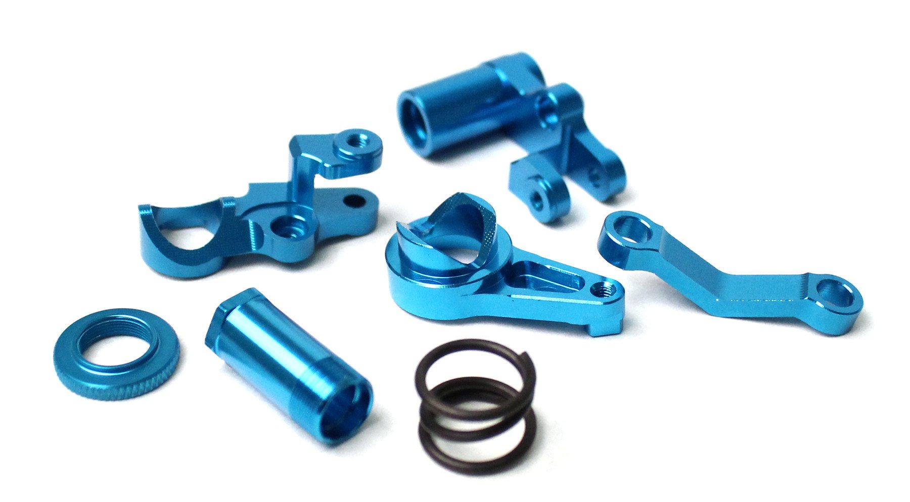 Racers Edge Slash 4Wd Aluminum Servo Saver Blue