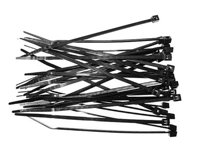 Racers Edge 4" Black Zip Tie Wraps (30)