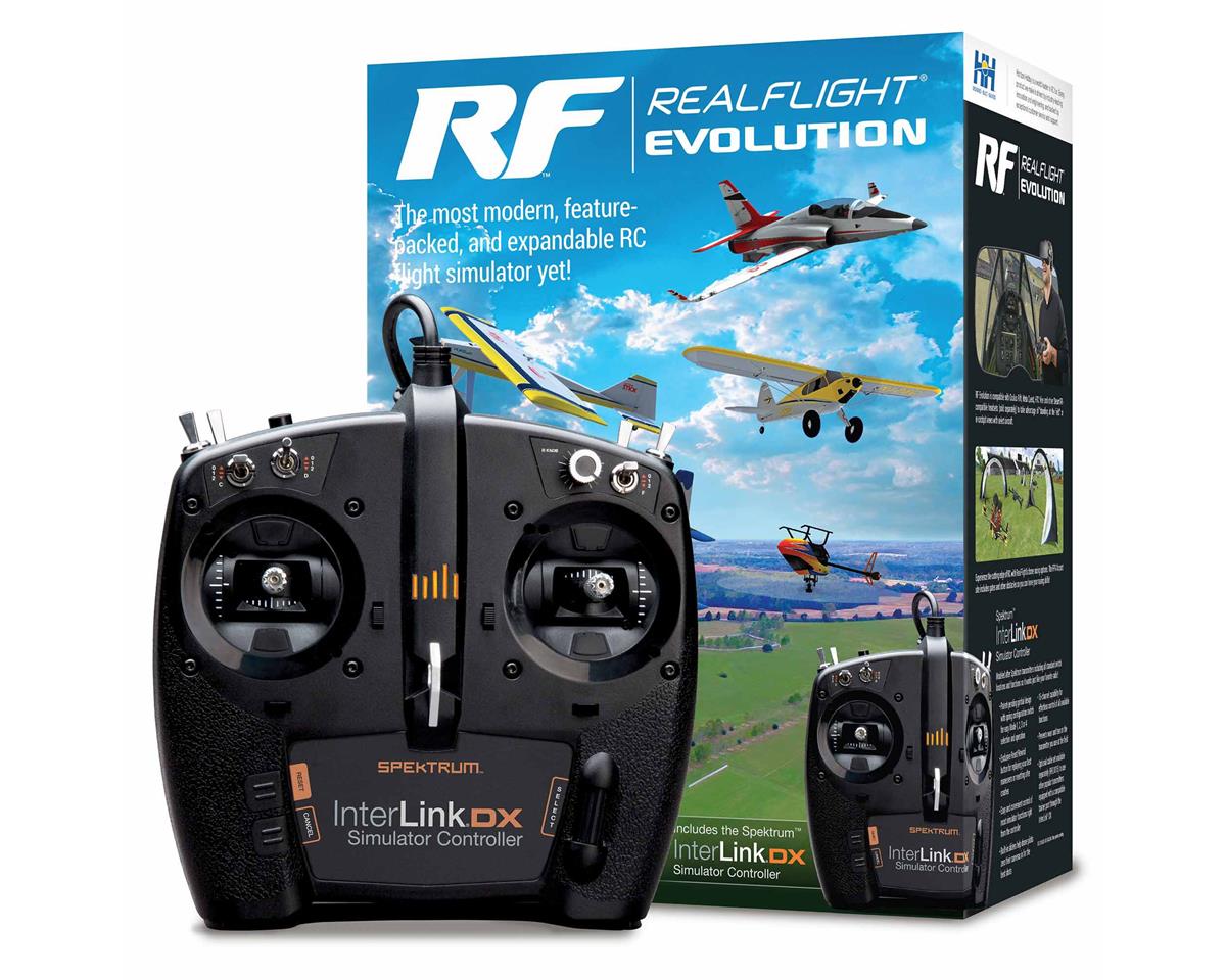 RealFlight Evolution RC Flight Simulator with InterLink DX Controller