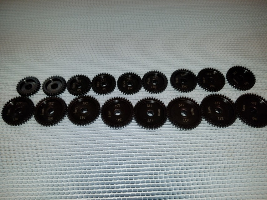 Hot Racing 27T 48P Hardened Steel Pinion Gear – 1/8" Bore, 4mm Set Screw, For RC Cars & Trucks