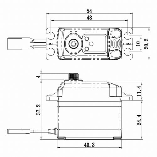 Savox SV-1270TGP "Plus" Digital "Monster Torque" Titanium Gear Servo (High Voltage)