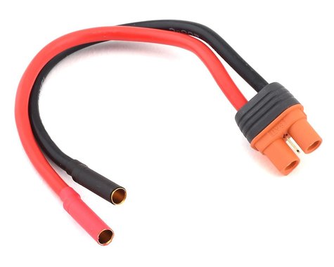 Spektrum Adapter: IC3 Battery to 4mm Female Bullets 6"