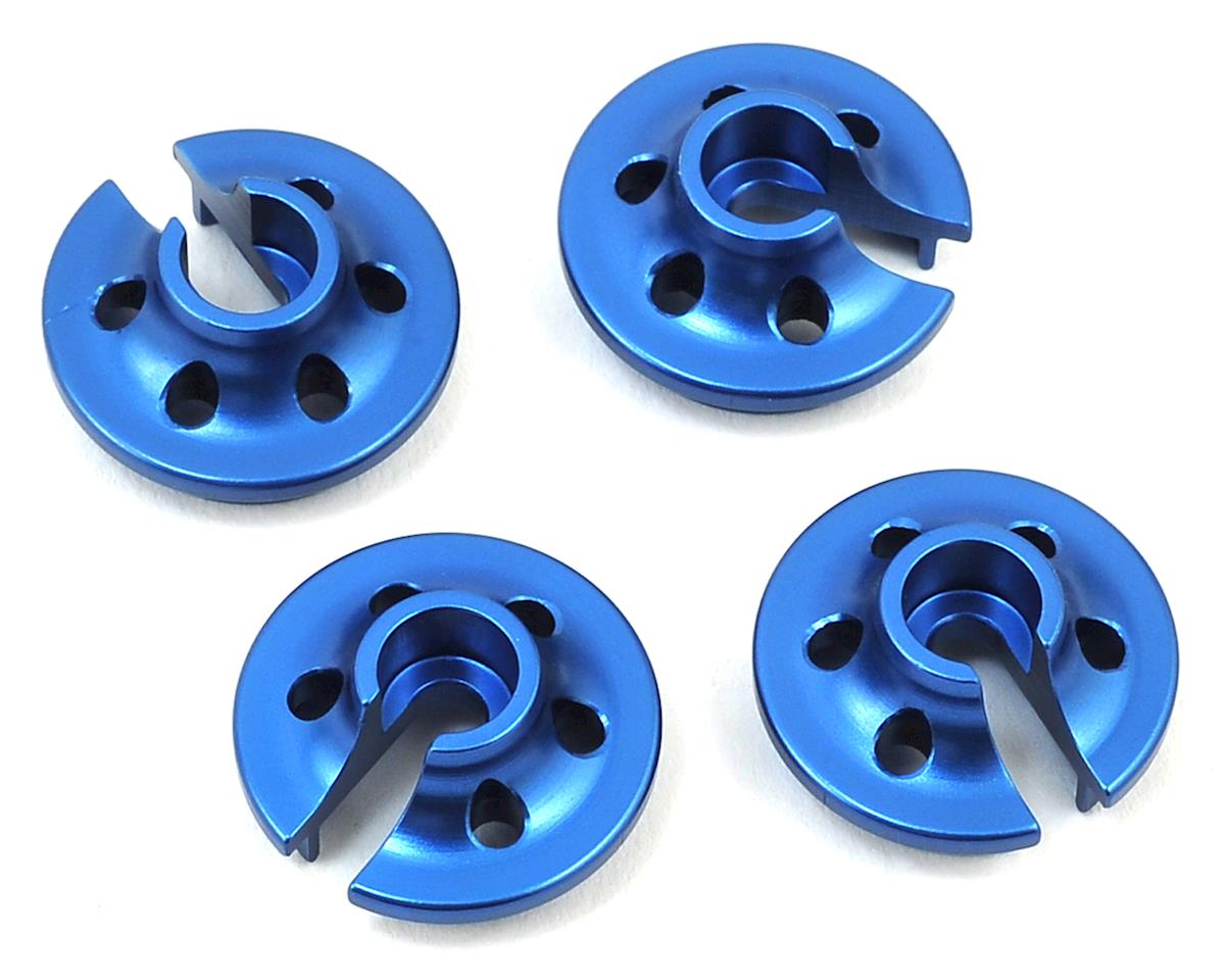 ST Racing Ltwt Aluminum Shock Retainer 4-Tec Blue (4)