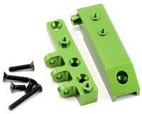 ST Racing Concepts Aluminum HD Front Servo Mount Block (Green) w/Upper Link Mount