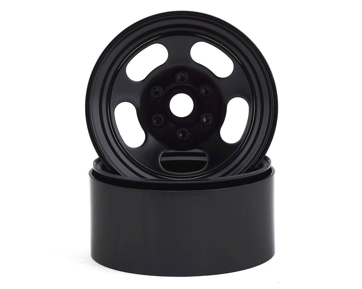 SSD RC Slot 1.9” Steel Beadlock Wheels (Black)