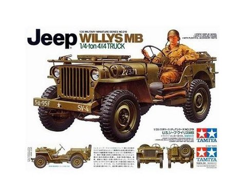 Tamiya 1/35 Jeep Willys MB 1/4Ton Model Kit *Archived