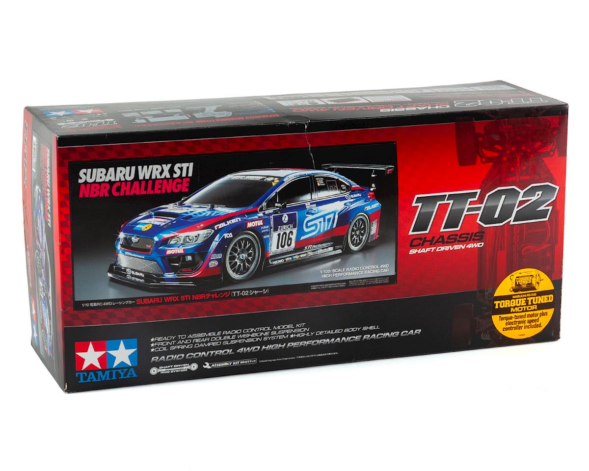 Tamiya Subaru WRX STI 24th Nurburgring 1/10 4WD TT-02 Kit de turismo eléctrico