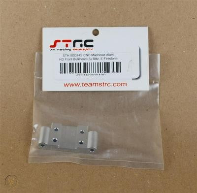 STRC CNC Machined Aluminum HD Front Blukhead HPI Blitz, E-Firestorm (Silver) *DISCONTUNED