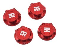 Tekno RC 17mm Aluminum "T Logo" Covered Serrated Wheel Nut (Red) (4) (Assorted Colors)