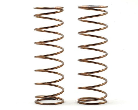 Juego de resortes de amortiguador delantero Tekno RC de baja frecuencia de 75 mm (naranja - 4.91 lb / in) (1.6x9.0)