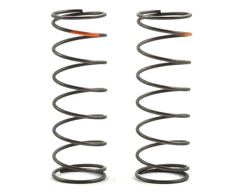 Team Losi Racing 16mm EVO Front Shock Spring Set (Orange - 4.5 Rate) (2)