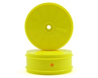 Team Losi Racing 12mm Hex 61mm 4WD Front Buggy Wheels (2) (Yellow) (22-4)