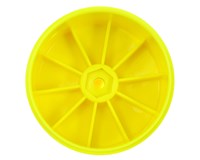 Team Losi Racing 12mm Hex 61mm 1/10 Rear Buggy Wheels (Yellow) (2) (22 3.0/22-4)