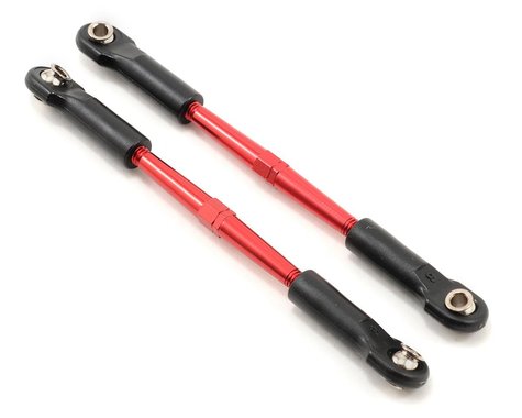 Juego de tensores Traxxas con puntera de aluminio de 61 mm (2) (rojo)