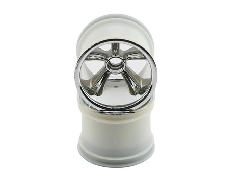 Traxxas Pro-Star Front Wheels (2) (Chrome) (Pins) *Discontinued
