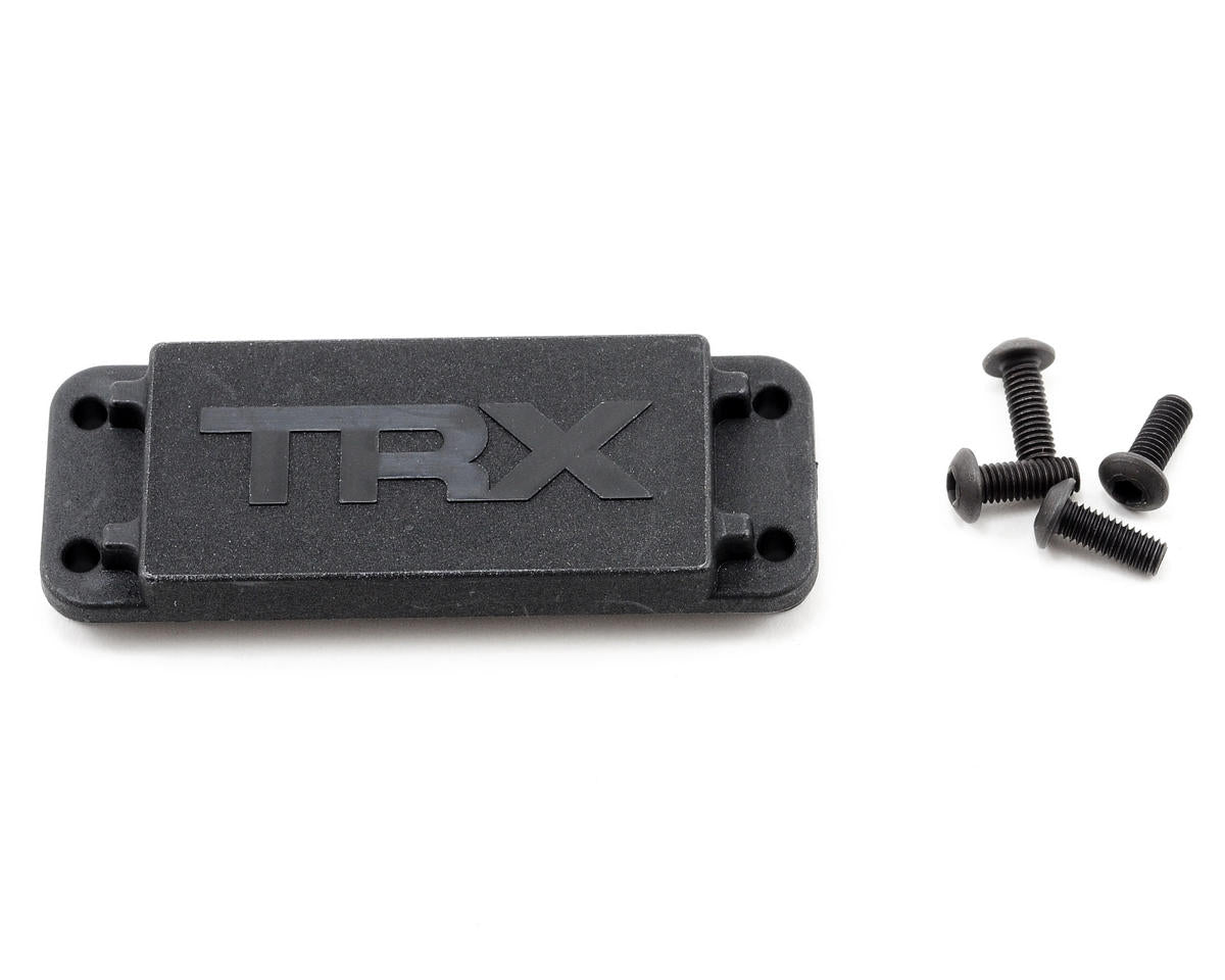 Placa de cubierta del servo de dirección Traxxas con tornillos