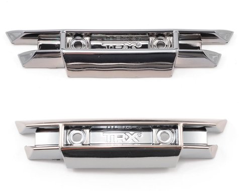 Juego de parachoques Traxxas F/R (cromo negro)