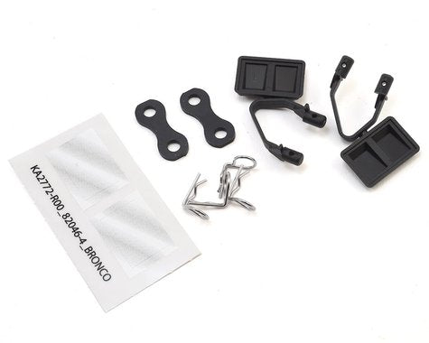 Juego de espejos laterales Traxxas TRX-4 (negro) (Ford Bronco)