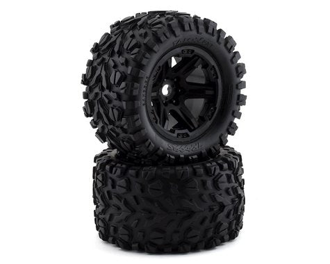 Traxxas Talon EXT 3.8" Pre-Mounted E-Revo 2.0 Tires w/17mm Hex (2) (Black)