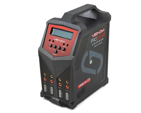 Venom Pro Quad 100W 4-Port AC/DC 7A LiPo/LiHV & NiMH RC Battery Balance Charger *Discontinued