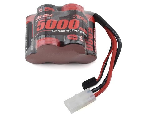 Venom 6.0V 5000mAh 5-Cell DRIVE NiMH Hump Reciever Battery: Universal Receiver *Discontinued