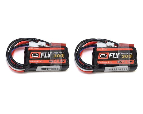 Venom Power LiPo 7.4V 300mAh 30C 2S, JST E-Flite PH Plug (2) *Discontinued