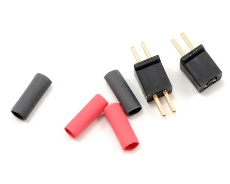 Deans Micro Plug 2NB Black Non-Polarized Connector (Reversible)