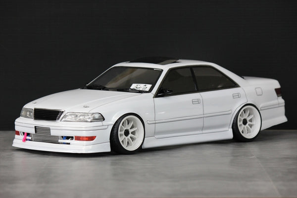 トヨタ マークII 1/10 RCカー ホワイト/パープル 100mark2-