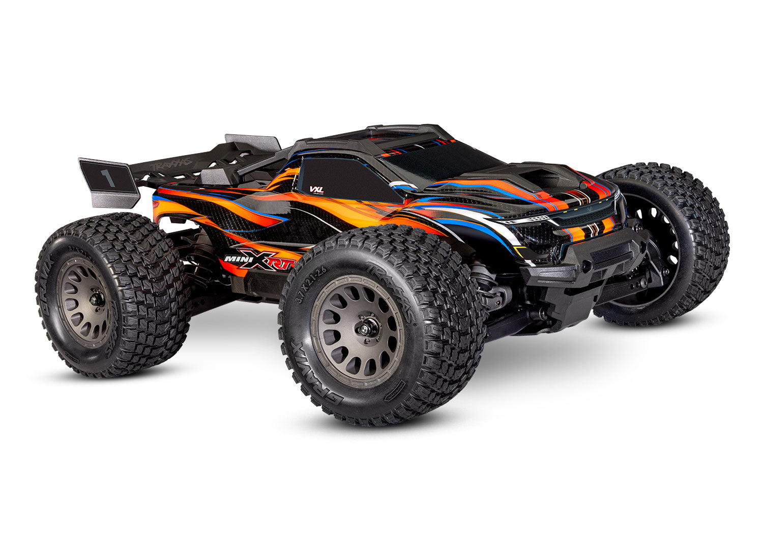 Traxxas Mini XRT® Brushless 1/16 4WD RTR Monster Truck (Orange) w/TQi 2.4GHz Radio, Battery & USB-C Charger