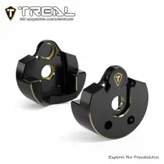 TREAL Brass Outer Portal Covers(2pcs) CNC Machined Upgrades Heavy Weight for Axial AXP8 Gilamon