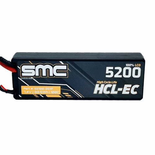 SMC HCL-EC 2S 7.4V 5200mAh 100C Hardcase LiPo Battery
