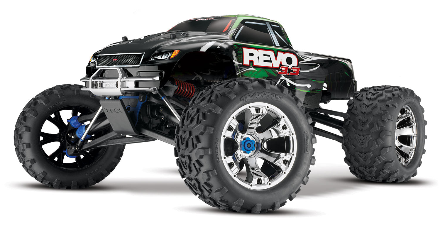 Traxxas Revo 3.3 4WD RTR Nitro Monster Truck con TQi (Azul) 2.4Ghz Radio, TSM, *Archivado 
