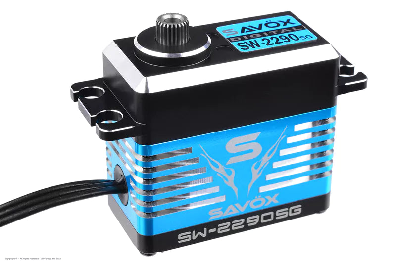 Savox SW-2290SG-BE Black Edition Monster Torque Servo de engranajes de acero sin escobillas (alto voltaje)