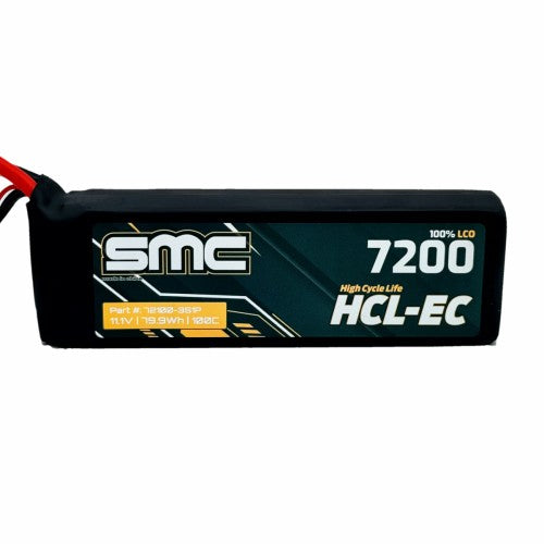 SMC Batteries HCL-EC 11.1V 7200mAh 100C G10 Protection Plates Lipo Battery