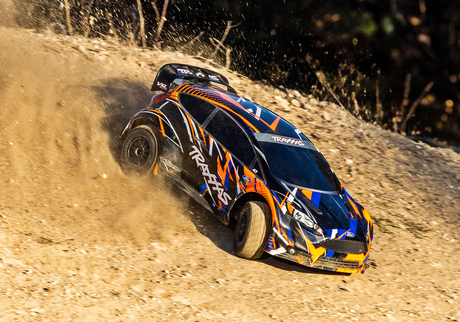 Traxxas Ford Fiesta ST Rally 4wd 1:10 Brushless VXL-3s TQi 2.4ghz TSM RTR - Arancio Traxxas Ford Fiesta ST Rally 4wd 1:10 Brushless VXL-3s TQi 2.4ghz TSM RTR - Arancio