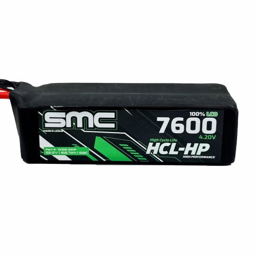 SMC HCL-HP 6S 22.2V 7600mAh 150C G10 Protection Plates LiPo Battery