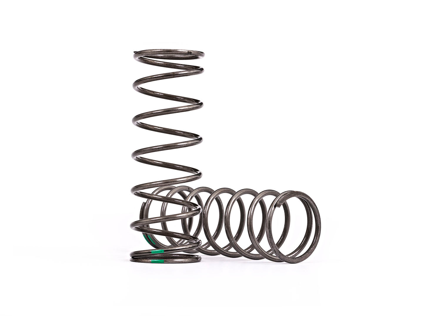 Traxxas Springs, shock, medium (natural finish) (GTX) (3.141 rate, green stripe) (2)