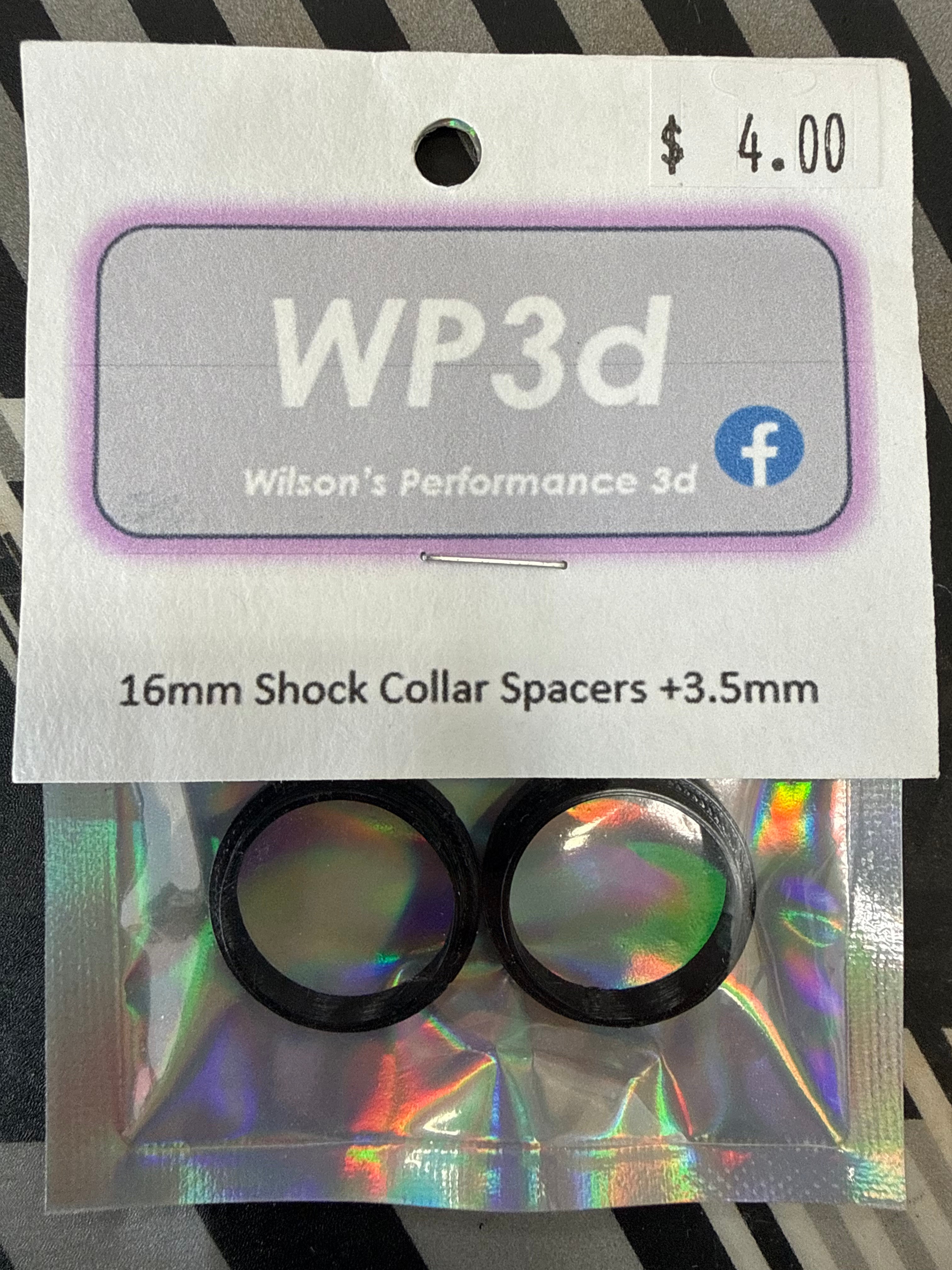 WP3D 16mm Shock Collar Spaces +3.5mm