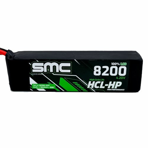 SMC HCL-HP 4S 14.8V 8200mAh 150C G10 Protection Plates LiPo Battery