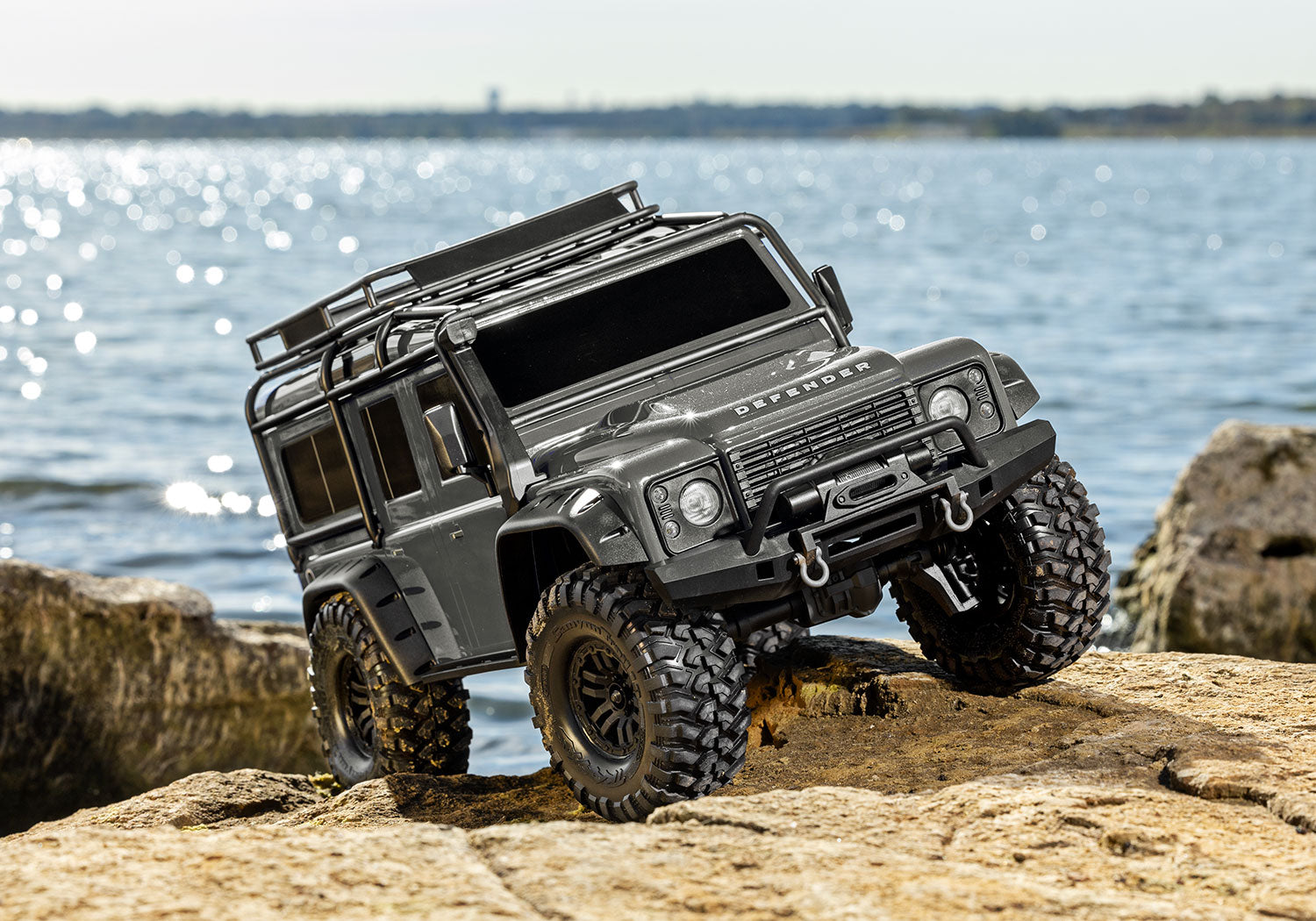K◆未使用 LANDROVER TRX4 トラクサス 1/10 ベージュ TRX-4 Land Rover Defender Clipless